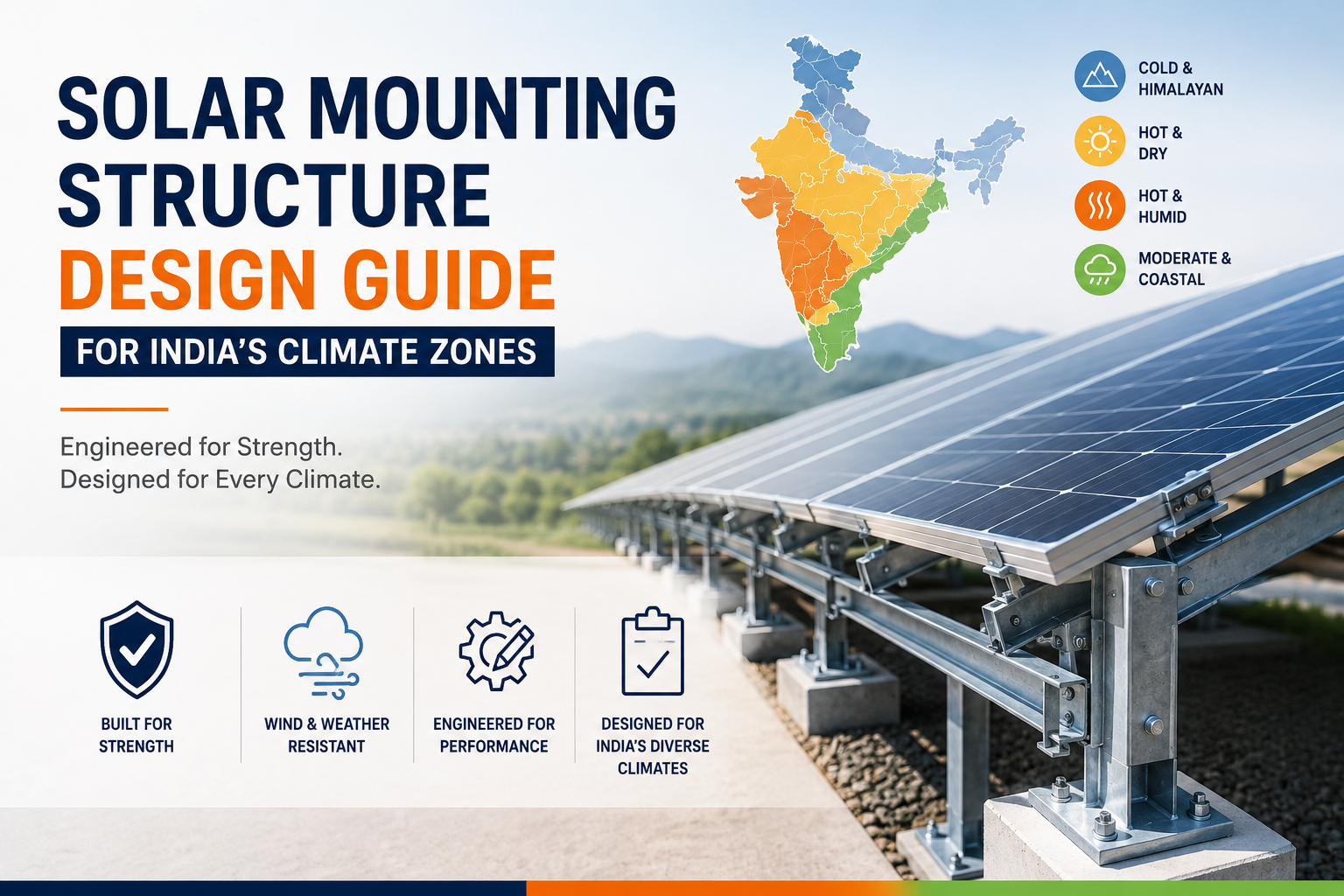 Solar Mounting Structure Design Guide for India's Climate Zones