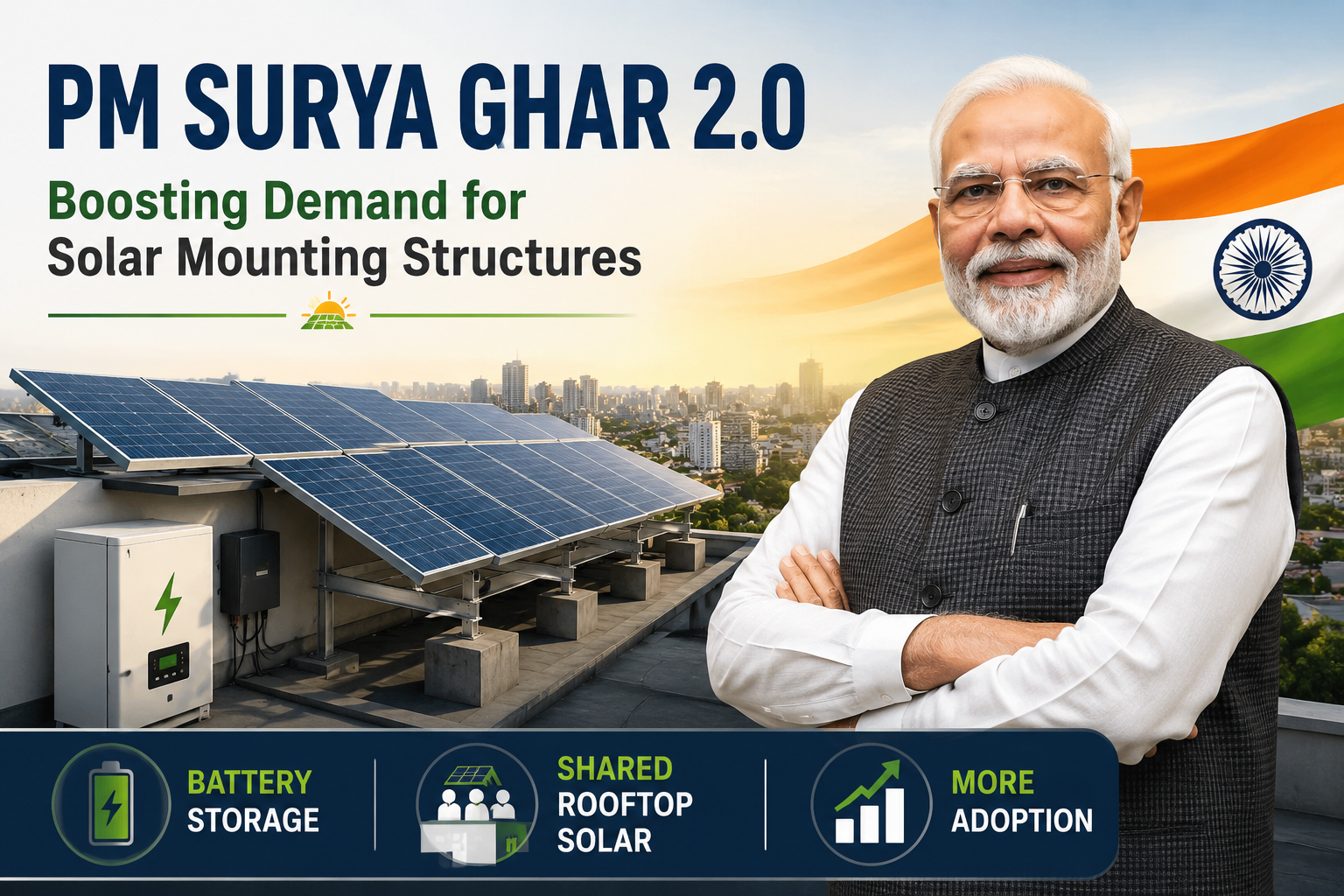 PM Surya Ghar 2.0: Impact on Solar Mounting Structures