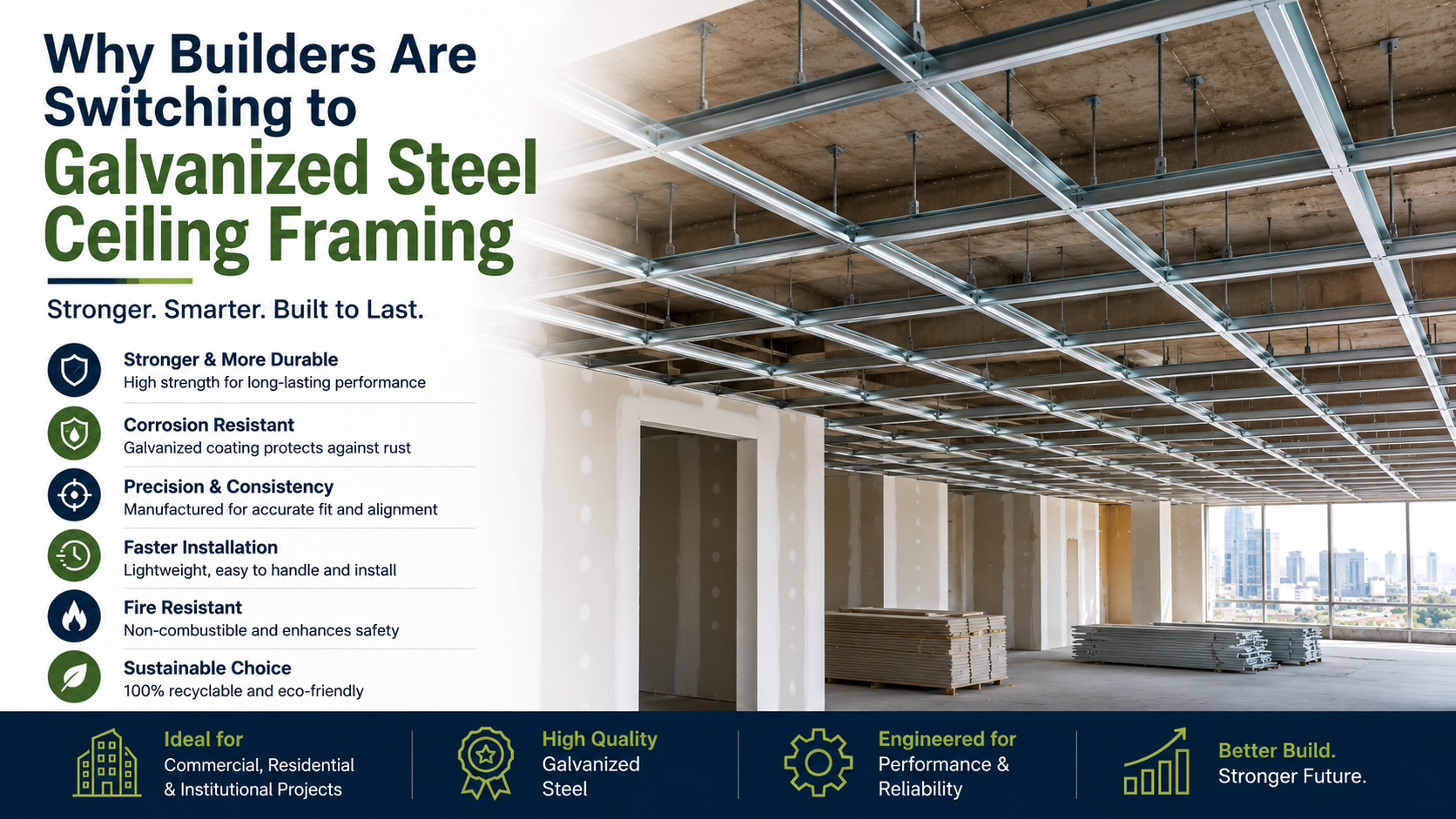 Why Builders Are Switching to Galvanized Steel Ceiling Framing